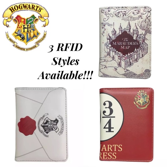Harry Potter RFID Hogwarts Passport Cover Holder Case - Picture 13 of 16